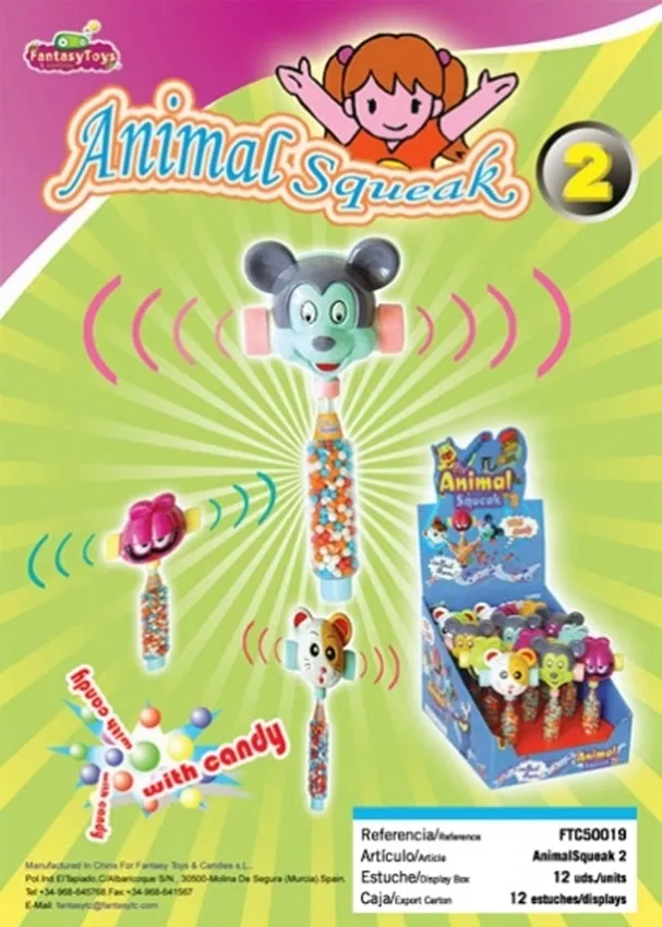 Fiche du produit Animal Squeak 2, référence FTC 50019