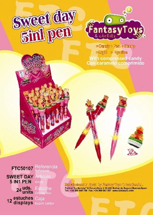 Fiche du produit Sweet Day 5 In 1 Pen, référence FTC 50107