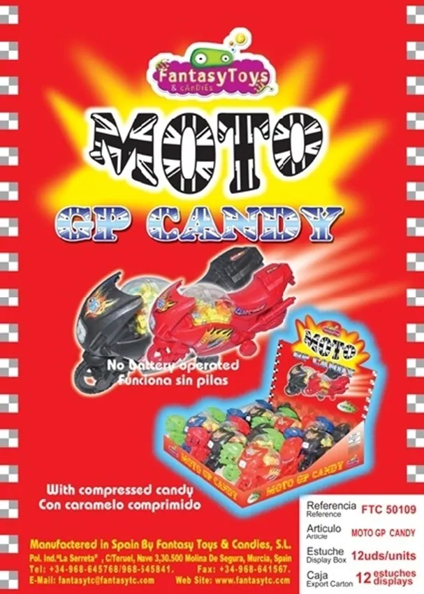 Product sheet of Moto GP Candy, reference FTC 50109