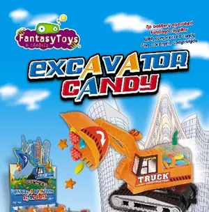 Excavator Candy, construction vehicle by Fantasy Toys & Candies