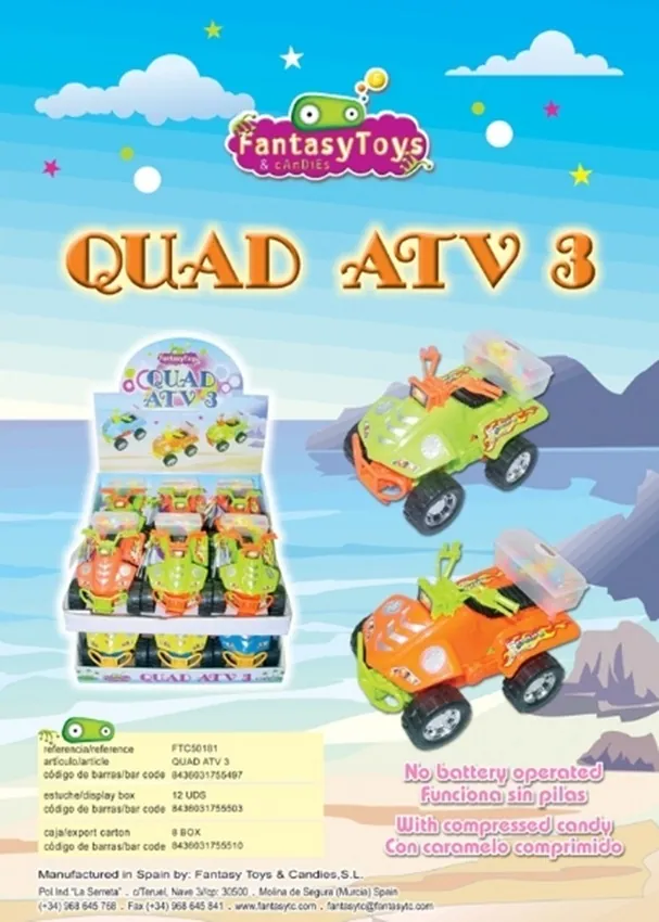 Product sheet of Quad ATV 3, reference FTC 50181
