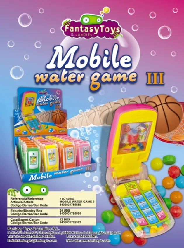 Product sheet of Mobile Water Game 3, reference FTC 50183