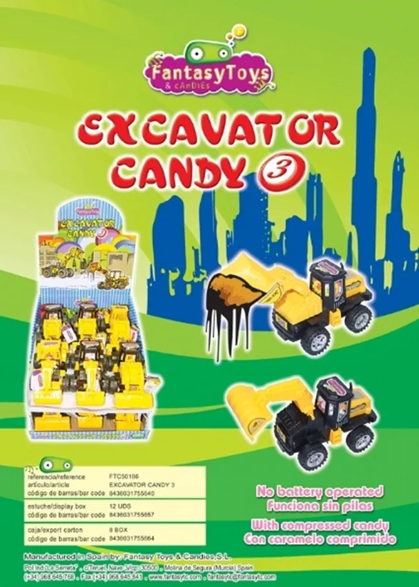 Product sheet of Excavator Candy 3, reference FTC 50186