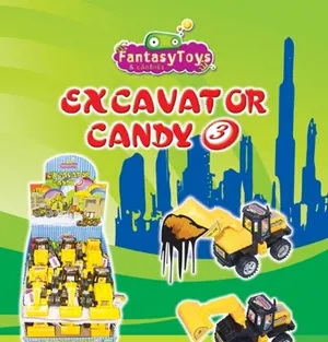 Excavator Candy 3, construction vehicle by Fantasy Toys & Candies