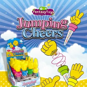 Jumping Cheers, cheering hand by Fantasy Toys & Candies