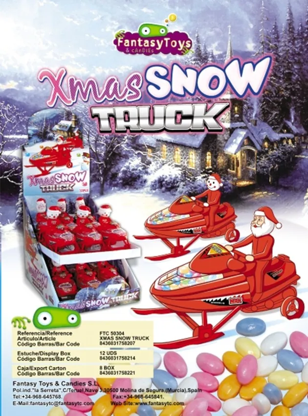Fiche du produit Xmas Snow Truck, référence FTC 50304