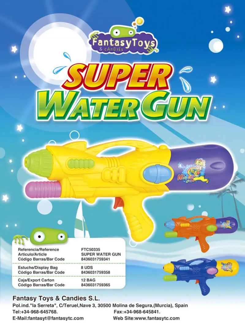 Product sheet of Super Water Gun, reference FTC 50335