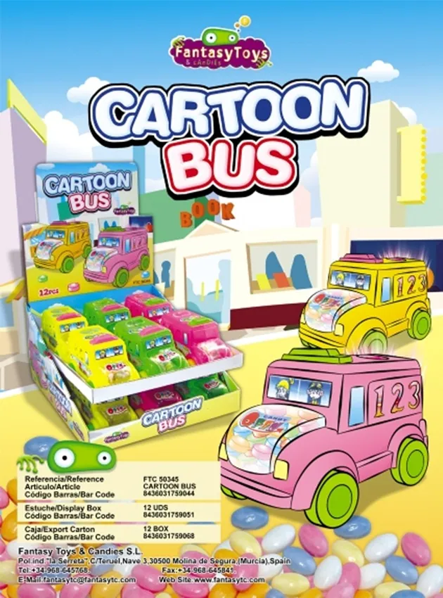 Product sheet of Cartoon Bus, reference FTC 50345
