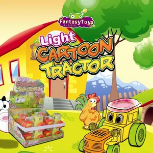 Light Cartoon Tractor, tractor de Fantasy Toys & Candies