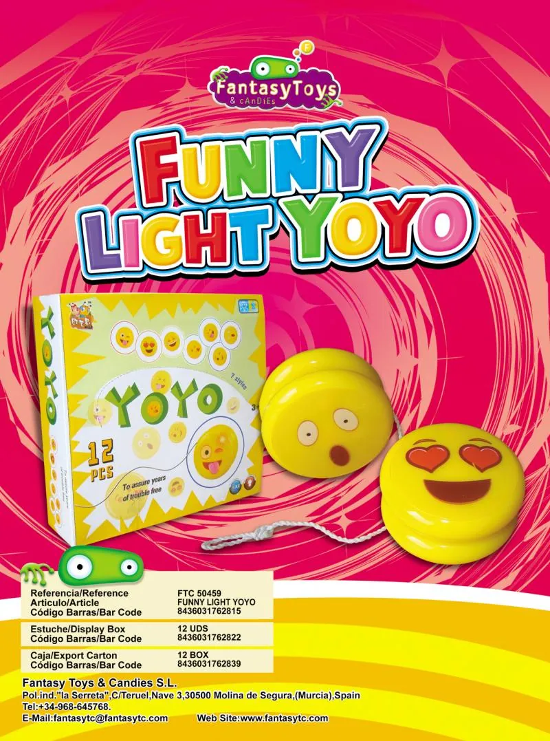 Product sheet of Funny Light Yoyo, reference FTC 50459