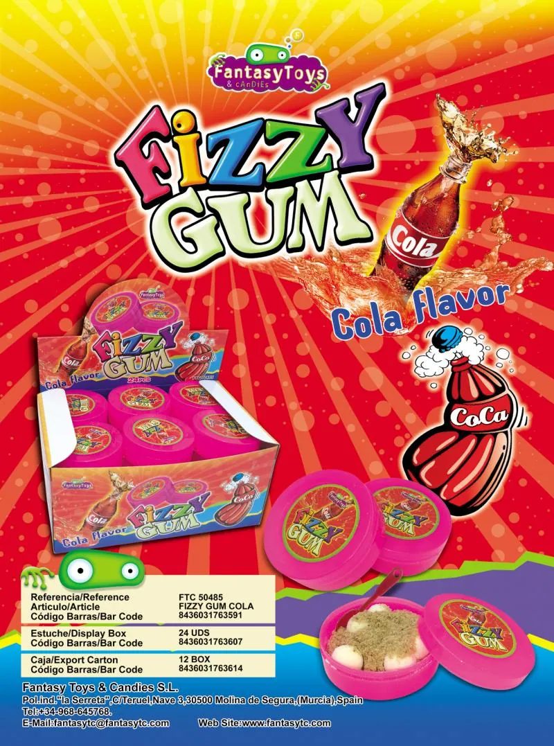 Ficha del producto Fizzy Gum Cola, referencia FTC 50485