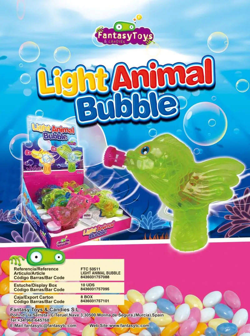 Product sheet of Light Animal Bubble, reference FTC 50511