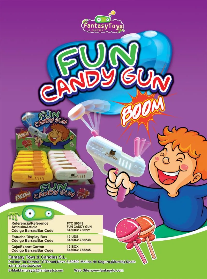 Product sheet of Fun Candy Gun, reference FTC 50549
