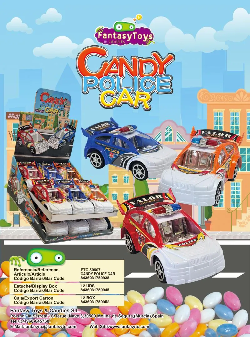 Product sheet of Candy Police Car, reference FTC 50607