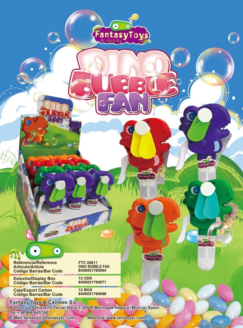 Fiche du produit Dino Bubble Fan, référence FTC 50611