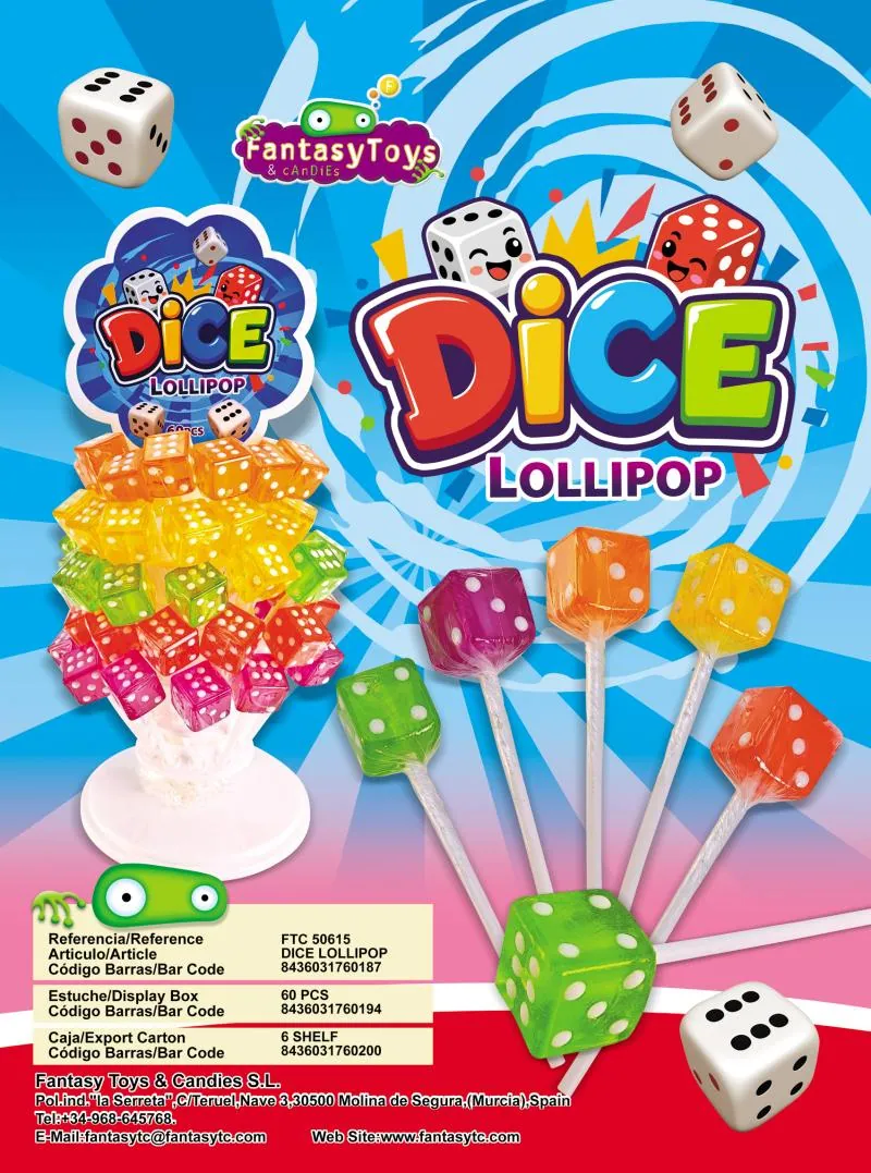 Ficha del producto Dice Lollipop, referencia FTC 50615