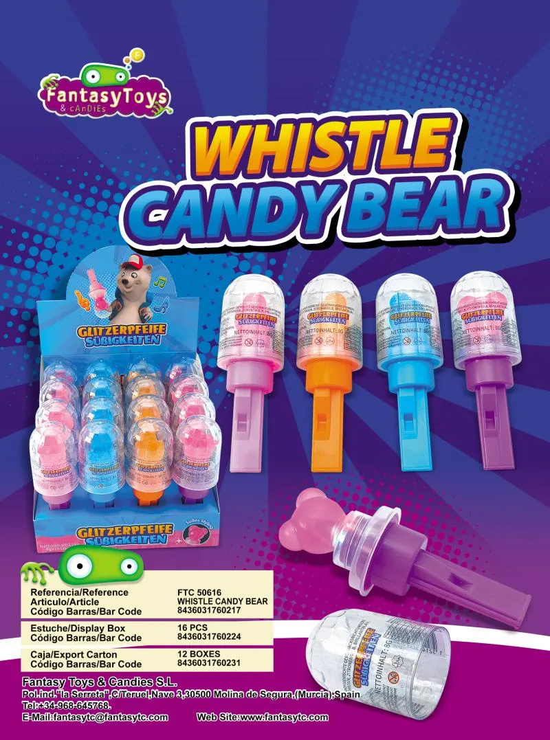 Product sheet of Whistle Candy Bear, reference FTC 50616