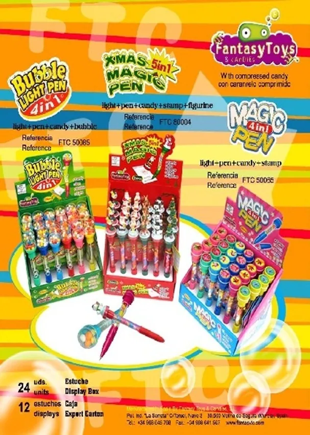 Product sheet of Xmas Magic Pen 5 in 1, reference FTC 80004